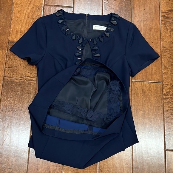 Trina Turk navy dress medium - Picture 10 of 12